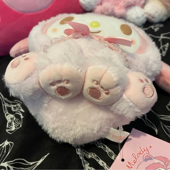 🎀COMING SOON🎀 CUTE MY MELODY SOFT KITTEN KEYCHAIN & STUFFED 2PC PLUSH SET💖 - Picture 3 of 7
